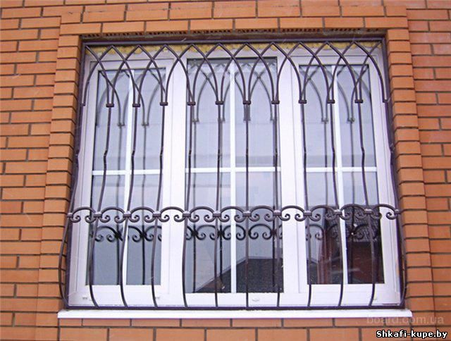 Монтаж металлических решёток на окна в Москве 